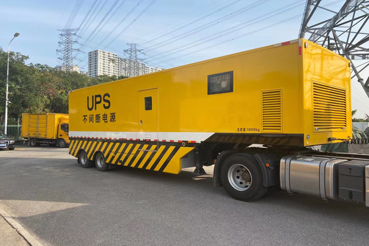 建水发电机租赁施工现场